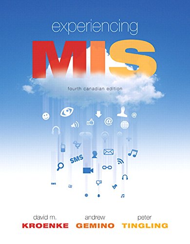 Book Experiencing MIS Fourth Canadian Edition free
