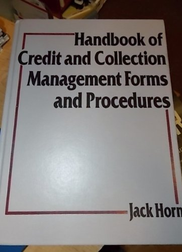 Book Handbook of Credit and Collection Management Forms and Procedures free