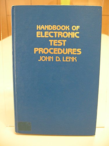 Book Handbook of Electronic Test Procedures free