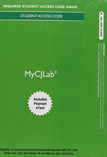Book MyLab Criminal Justice with Pearson eText -- Access Card -- for Criminology (Justice Series) (My Cj Lab) free