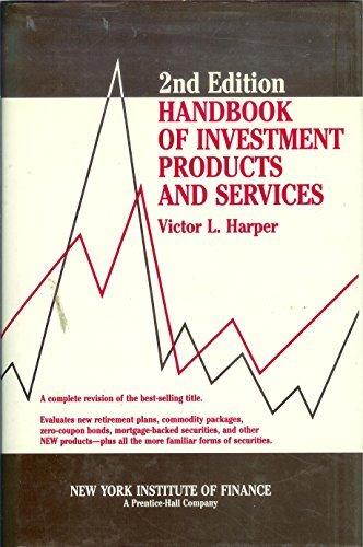 Book Handbook of Investment Products and Services free