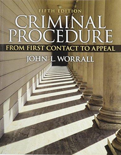 Book Criminal Procedure: From First Contact To Appeal With Mycjlab -- Access Card Valuepack free