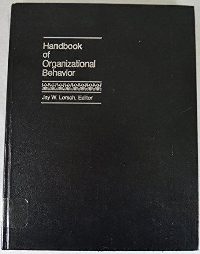 Book Handbook of Organizational Behavior free