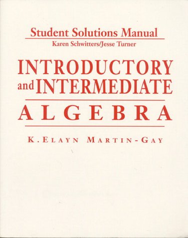 Book Student Solutions Manual: Introductory And Intermediate Algebra free
