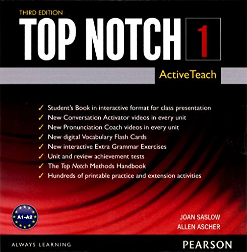 Book TOP NOTCH 1 3/E ACTIVE TEACH (3rd Edition) free