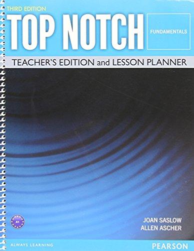 Book Top Notch Fundamentals Teacher's Edition and Lesson Planner, Third Edition free