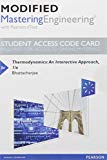 Book Modified Mastering Engineering with Pearson eText -- Standalone Access Card -- for Thermodynamics: An Interactive Approach free