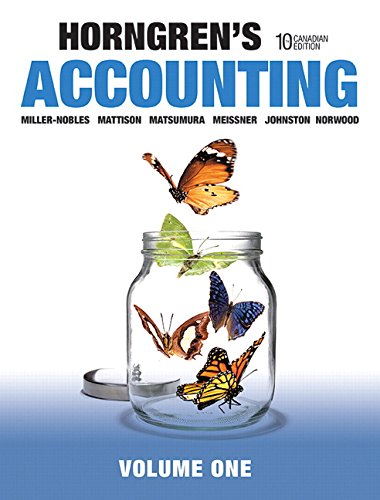 Book Accounting, Volume 1, Tenth Canadian Edition, free