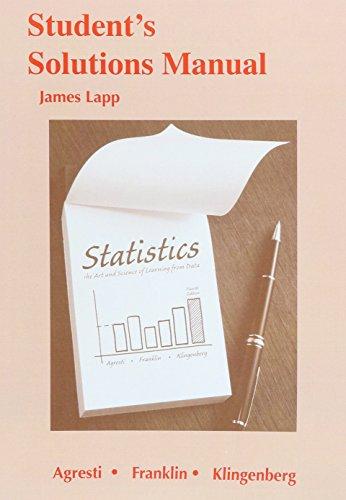 Book Student's Solutions Manual for Statistics: The Art and Science of Learning from Data free