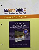 Book MyMathGuide: Notes, Practice, and Video Path for Algebra Foundations: Basic Math, Introductory and Intermediate Algebra free