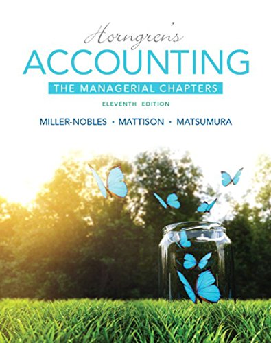 Book Horngren's Accounting: The Managerial Chapters (2-downloads) free