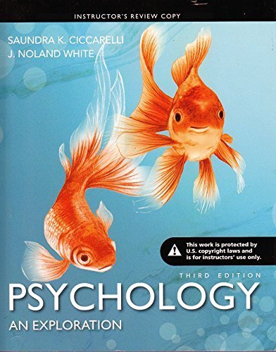 Book Psychology - An Exploration - 3rd Edit (Instructor Edition) free
