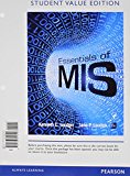 Book Essentials of MIS, Student Value Edition Plus 2014 MyLab MIS with Pearson eText -- Access Card Package (11th Edition) free