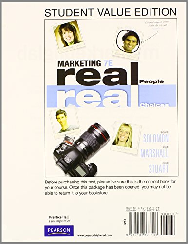 Book Marketing: Real People, Real Choices, Student Value Edition Plus 2014 Mymarketinglab with Pearson Etext -- Access Card Package free