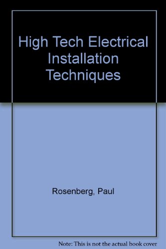 Book High-tech Electrical Installation Techniques free