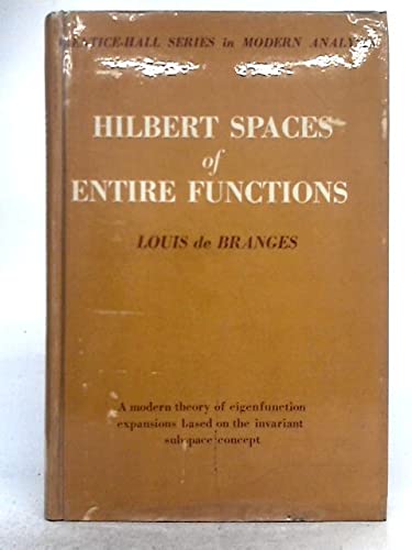 Book Hilbert Spaces of Entire Functions free