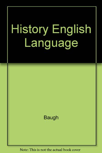 Book A History of the English Language free