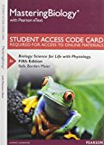 Book Modified Mastering Biology with Pearson eText -- Standalone Access Card -- for Biology: Science for Life with Physiology (5th Edition) free