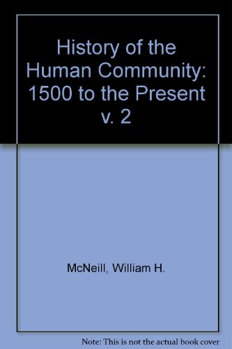 Book History Of The Human Community free