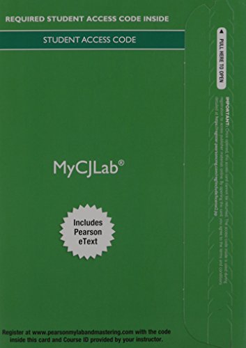 Book MyLab Criminal Justice with Pearson eText --Access Card -- for Corrections (My Cj Lab) free