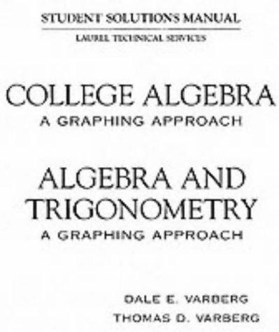 Book Algebra and Trigonometry: Students Solutions Manua free