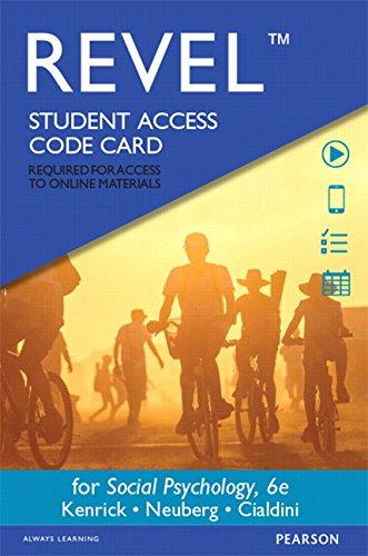 Book Revel for Social Psychology: Goals in Interaction -- Access Card (6th Edition) free
