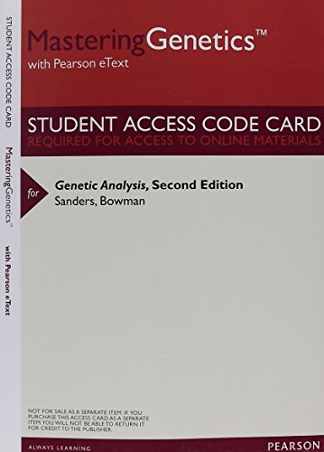 Book MasteringGenetics with Pearson eText -- ValuePack Access Card -- for Genetic Analysis free