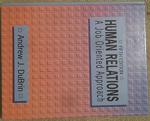 Book Human Relations: Interpersonal, Job Oriented Skills free