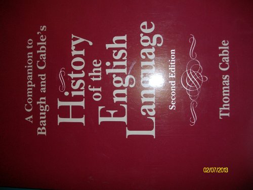 Book A Companion to Baugh & Cable's History of the English Language free