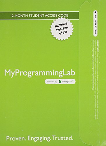 Book MyLab Programming with Pearson eText -- Access Card -- for Starting Out with Java: From Control Structures through Objects free