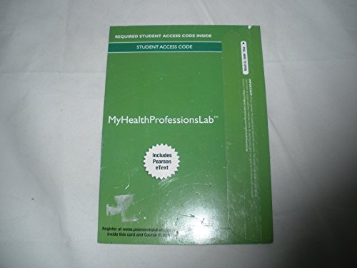 Book MyHealthProfessionsLab with Pearson eText -- Component Access Card free