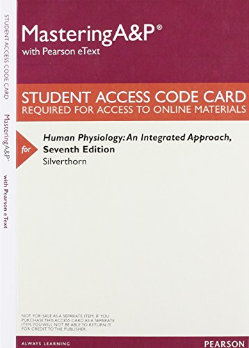 Book Mastering A&P with Pearson eText -- ValuePack Access Card -- for Human Physiology: An Integrated Approach free