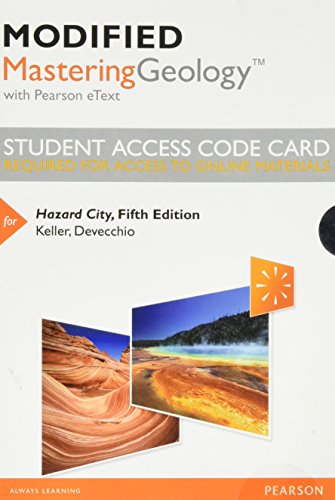 Book Hazard City for Modified Mastering Geology -- Standalone Access Card -- for Hazard City free