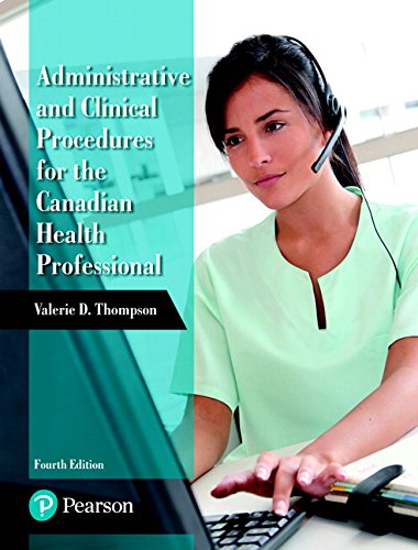 Book Administrative and Clinical Procedures for the Canadian Health Professional (4th Edition) free