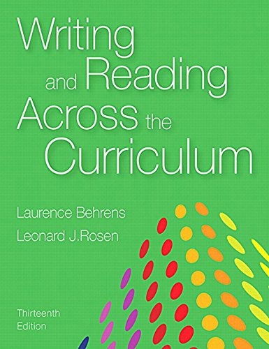Book Writing and Reading Across the Curriculum (2-downloads) free