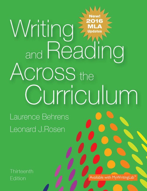 Book Writing and Reading Across the Curriculum free