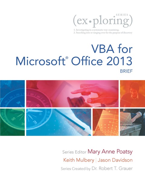 Book Exploring Getting Started with VBA for Office 2013 free