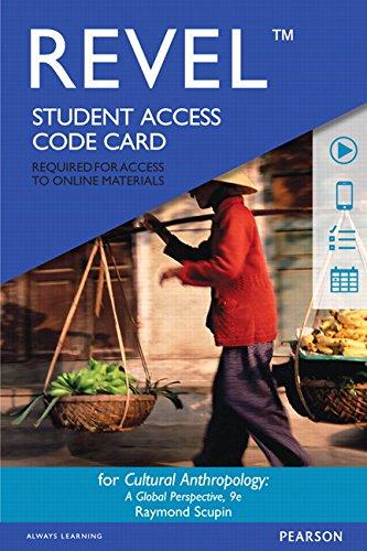 Book Revel for Cultural Anthropology: A Global Perspective -- Access Card (9th Edition) free