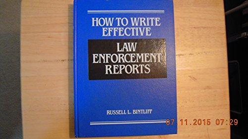 Book How to Write Effective Law Enforcement Reports free