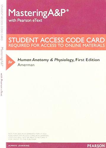 Book Mastering A&P with Pearson eText -- ValuePack Access Card -- for Human Anatomy & Physiology free