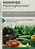 Book Modified Mastering Nutrition with MyDietAnalysis with Pearson eText -- Standalone Access Card -- for Nutrition: From Science to You free