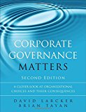 Book Corporate Governance Matters: A Closer Look at Organizational Choices and Their Consequences free