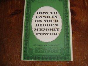 Book How To Cash In On Your Hidden Memory Power free