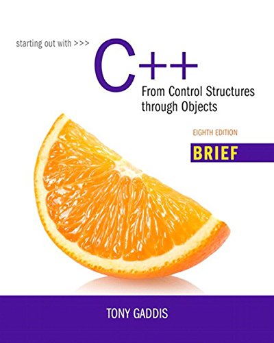 Book Starting Out with C++: From Control Structures through Objects, Brief Version (2-downloads) free