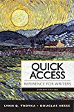 Book Quick Access Reference for Writers Plus Pearson eText with MyWritingLab -- Access Card package (7th Edition) free