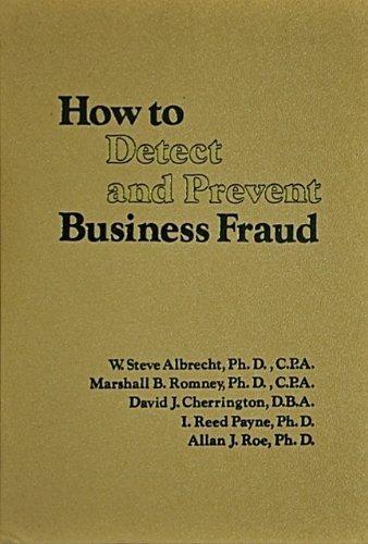 Book How to Detect and Prevent Business Fraud free