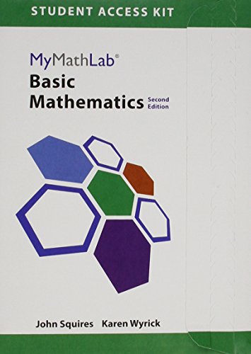 Book MyLab Math for Squires/Wyrick Basic Mathematics -- Access Card (2nd Edition) free
