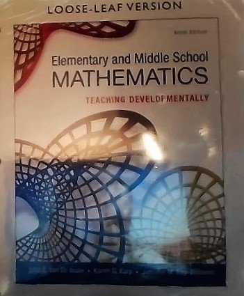 Book Elementary and Middle School Mathmatics, Loose-Leaf Version free