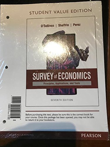 Book Survey of Economics: Principles, Applications and Tools, Student Value Edition free