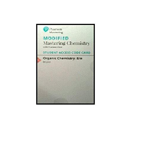 Book Modified MasteringChemistry with Pearson eText -- ValuePack Access Card -- for Organic Chemistry free
